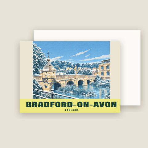 Tarjetas de Navidad de The Town Bridge, Bradford-on-Avon (paquete de 10)
