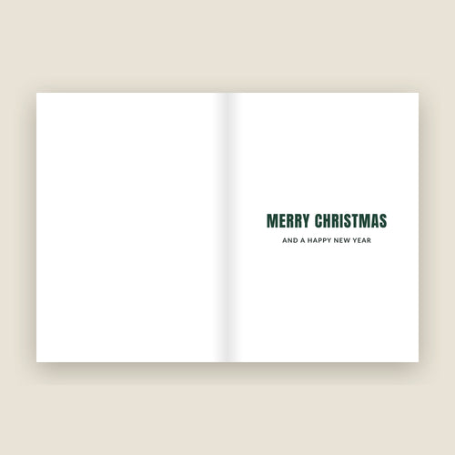 Inside the Tongwynlais Christmas card: Merry Christmas and a Happy New Year