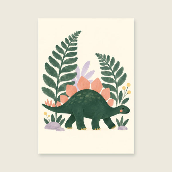 Stegosaurus Stroll Children’s Print