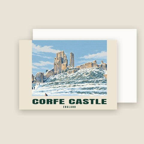 Corfe Castle Christmas Cards (Pack of 10)