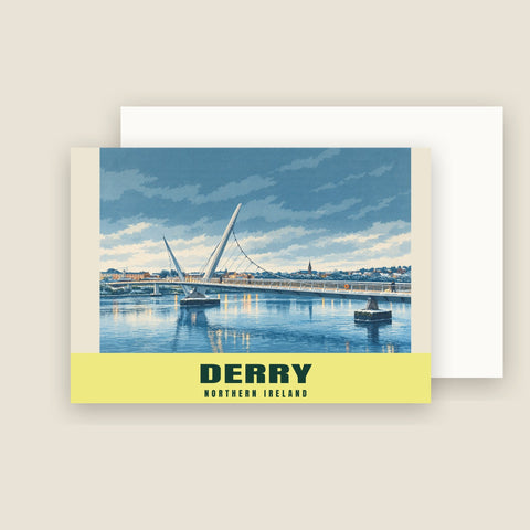Tarjetas de Navidad del Peace Bridge, Derry (paquete de 10)