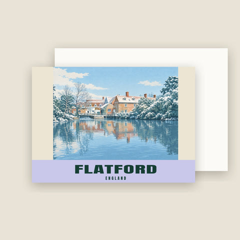 Kartki świąteczne Flatford Mill (opakowanie 10 szt.)