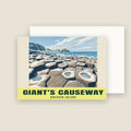 Giant's Causeway winter Christmas card with its envelope