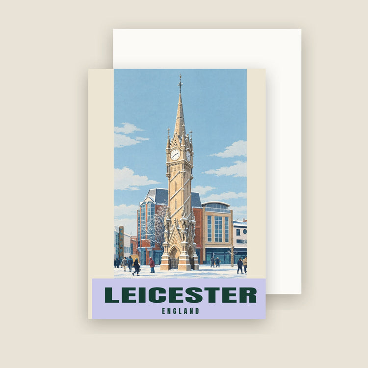 Weihnachtskarten „The Clock Tower, Leicester“ (10er-Pack)