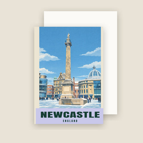 Kartki świąteczne z pomnikiem Greya w Newcastle (opakowanie 10 szt.)