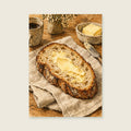 The Sourdough Slice — Loose ink and wash kitchen art print