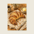 Croissant in Crumbs — Loose ink and wash kitchen art print