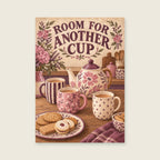 Room for Another Cup — Soft gouache kitchen art print