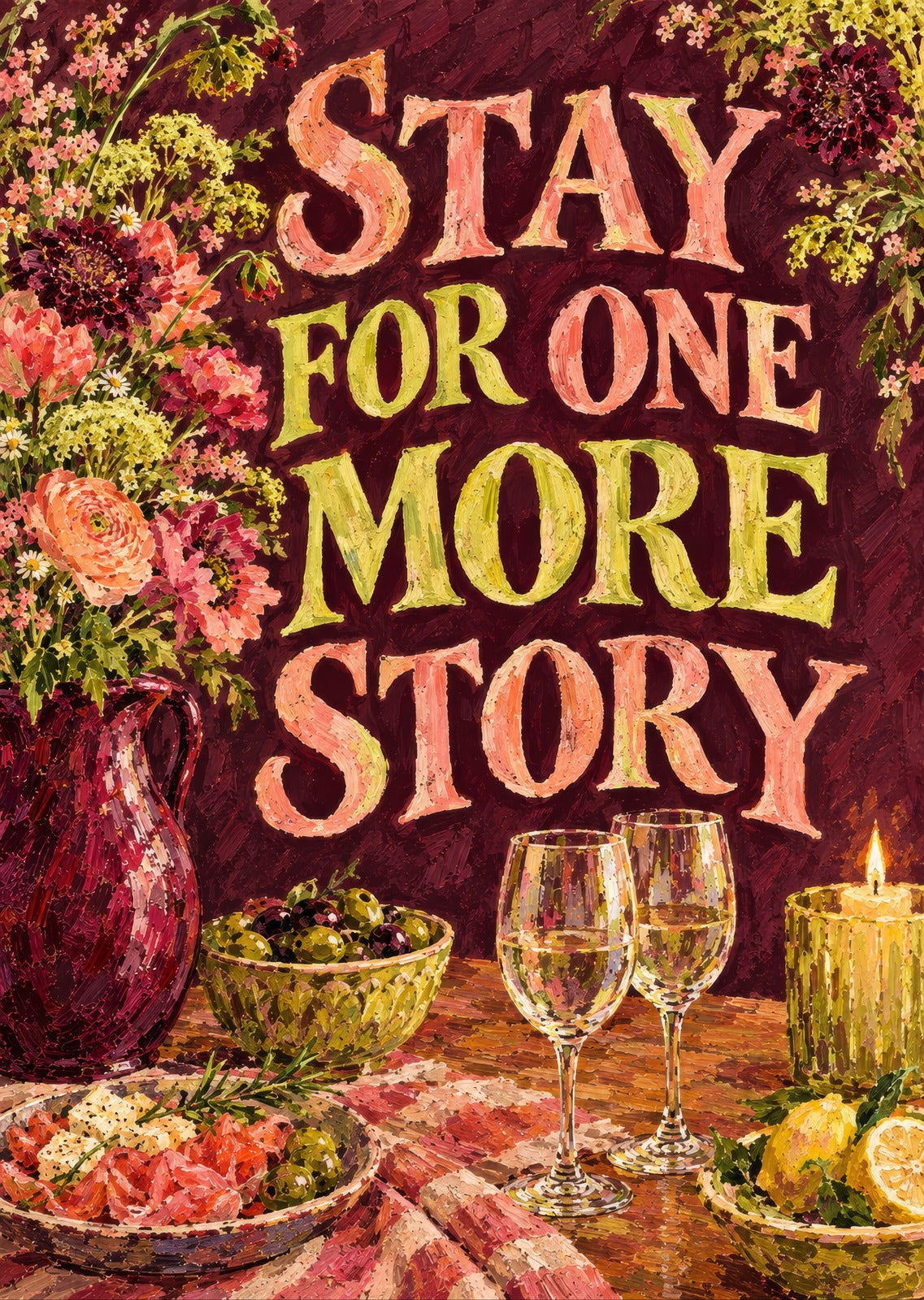 Stay for One More Story — artwork detail