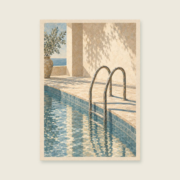 Kunstdruck „Steps into Blue“