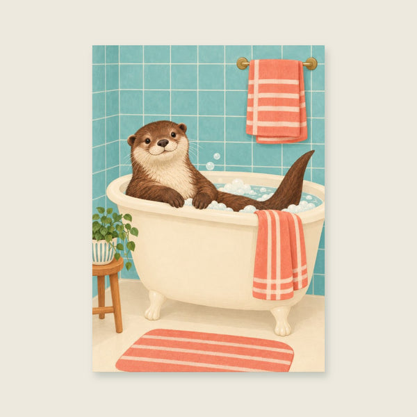 Otter Taking Five Art Print