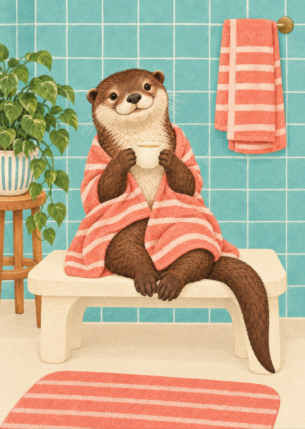 Otter After the Soak — artwork detail