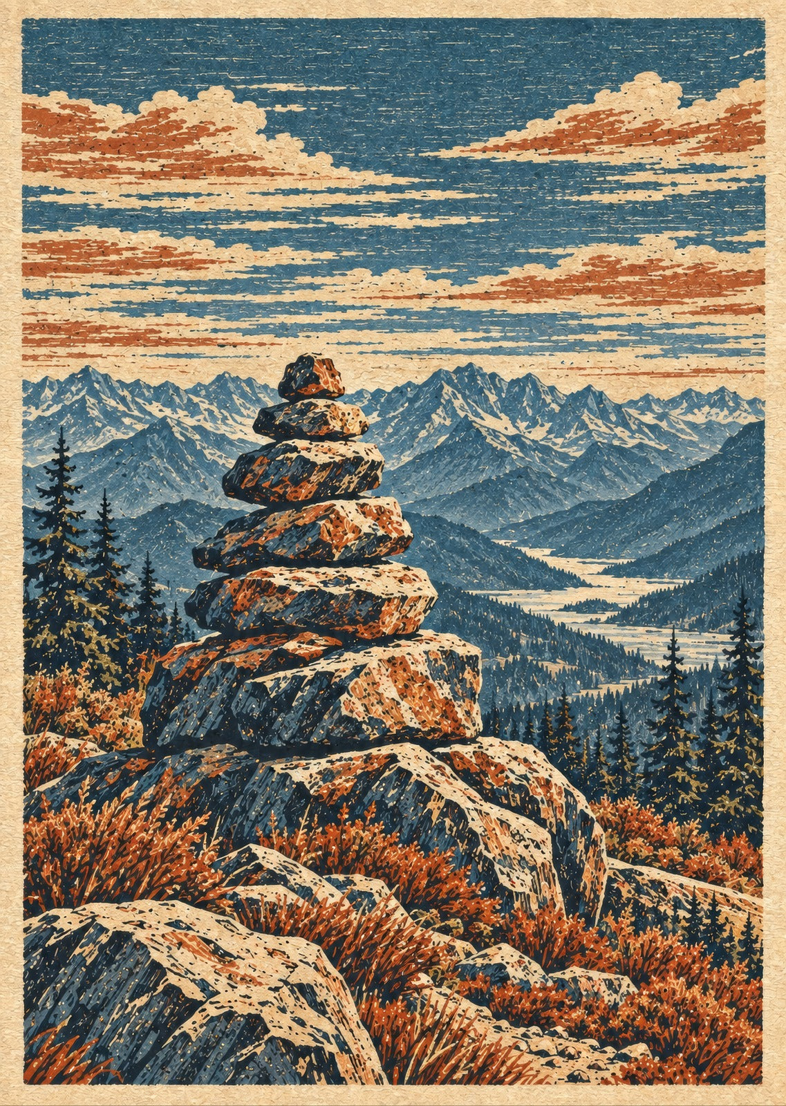 The Summit Marker — artwork detail