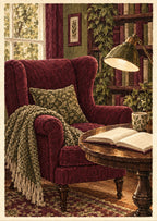 Chair with an Open Book — artwork detail