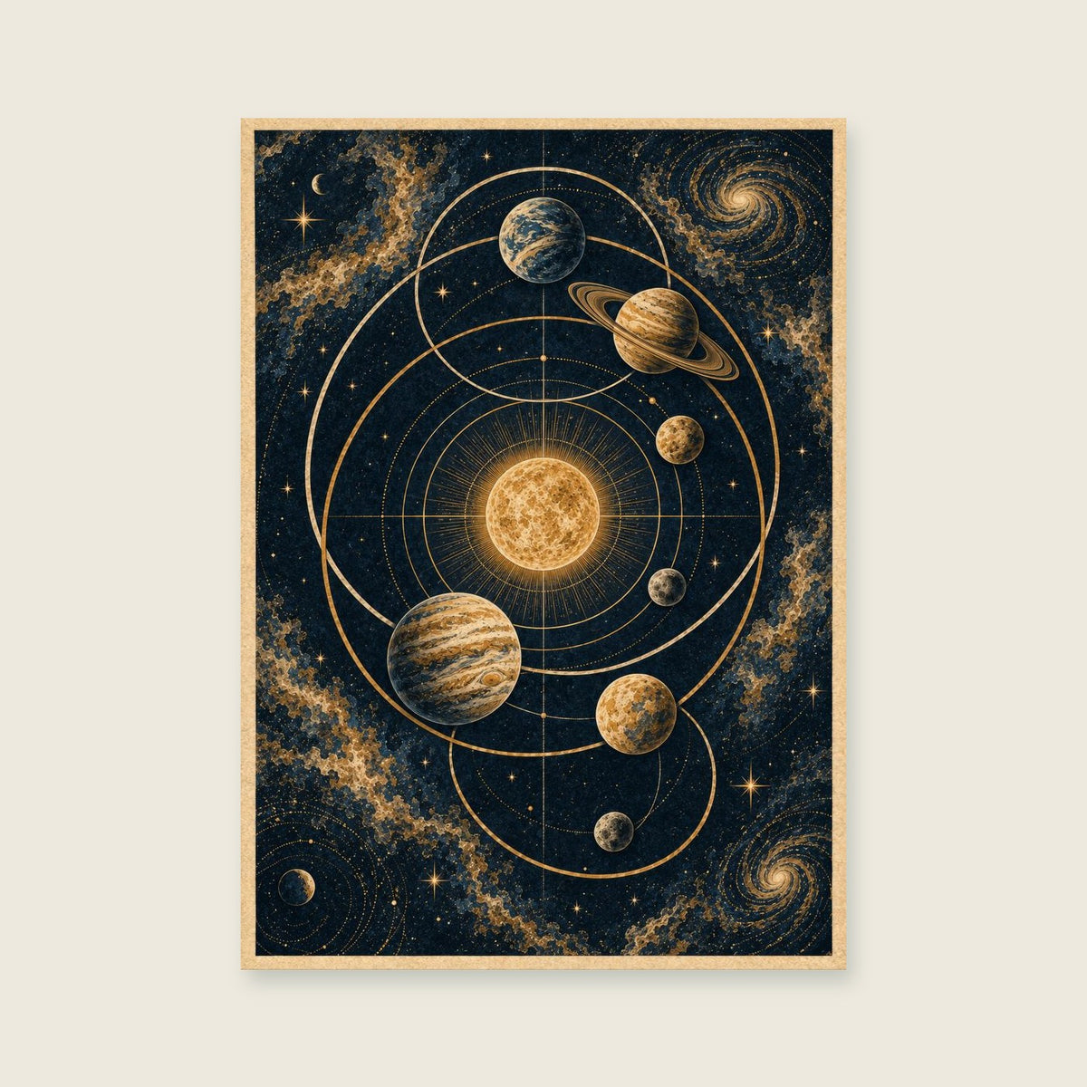 The Eclipse Diagram — Scientific-inspired graphic art home office art print