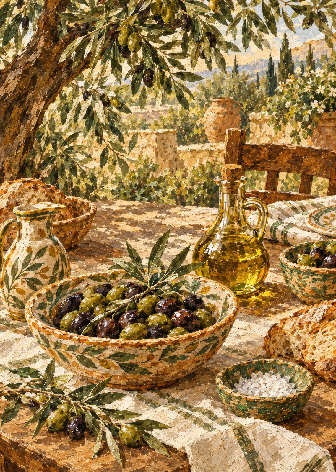 Lunch Under the Leaves — artwork detail