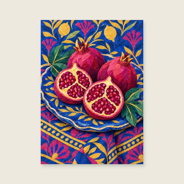 The Pomegranate Plate Art Print