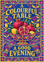 A Colourful Table a Good Evening — artwork detail