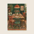 The House Table — Bespoke typographic illustration dining room art print