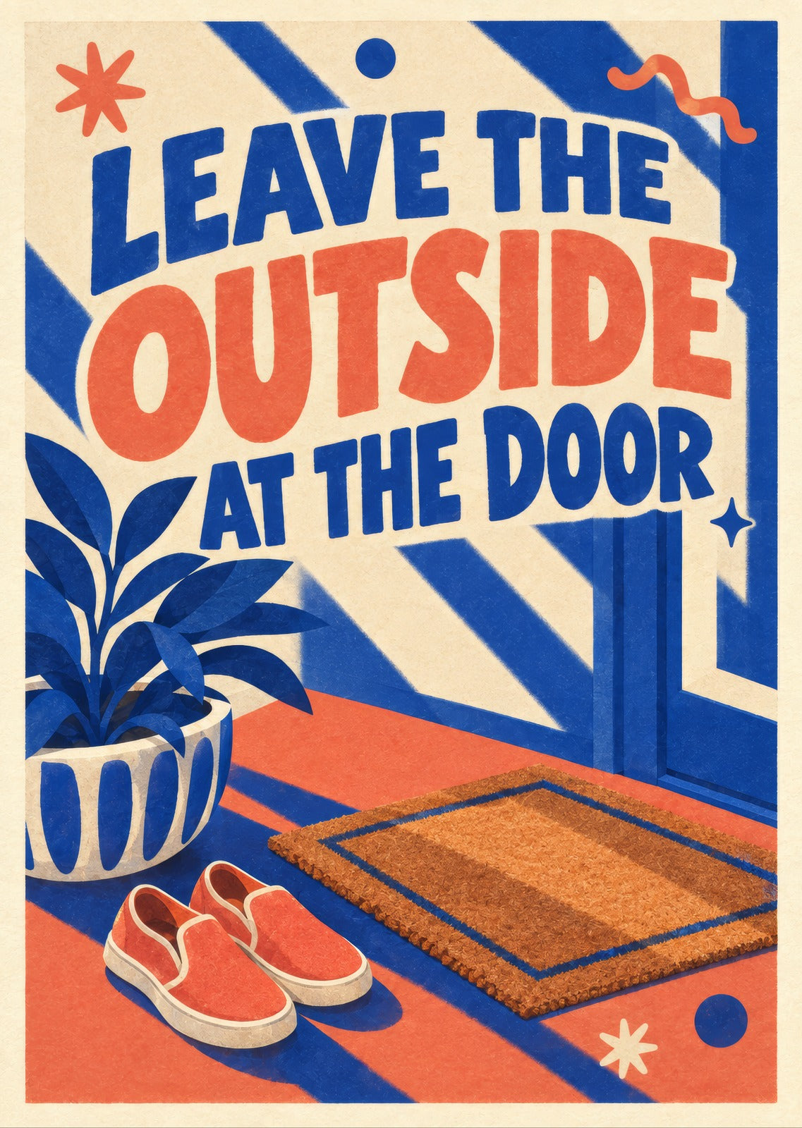 Leave the Outside at the Door — artwork detail
