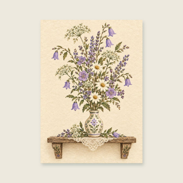 The Little Welcome Vase Art Print