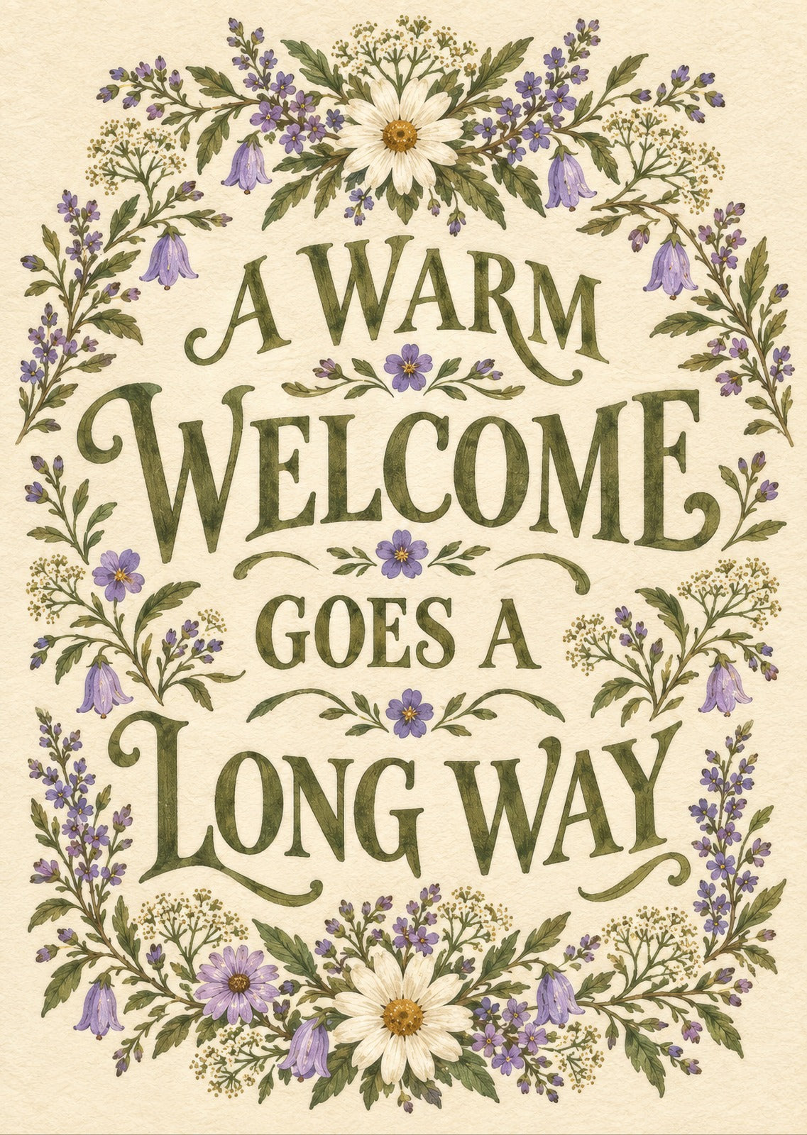 A Warm Welcome Goes a Long Way — artwork detail
