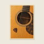 Pick and Soundhole — Detailed painterly illustration music art print