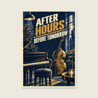 After Hours Before Tomorrow — Textured editorial screenprint music art print