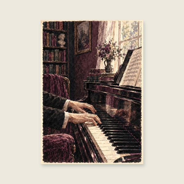 Hands over the Piano Art Print