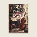 Give the Practice Its Own Space — Expressive ink and wash music art print