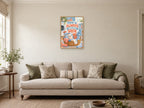 There Is Always Another Sock — A2 artwork shown in a room with a natural wood frame; select a framed finish to include a frame
