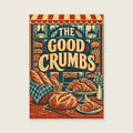 The Good Crumbs — Layered linocut kitchen art print
