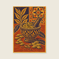Mortar — Decorative blockprint kitchen art print