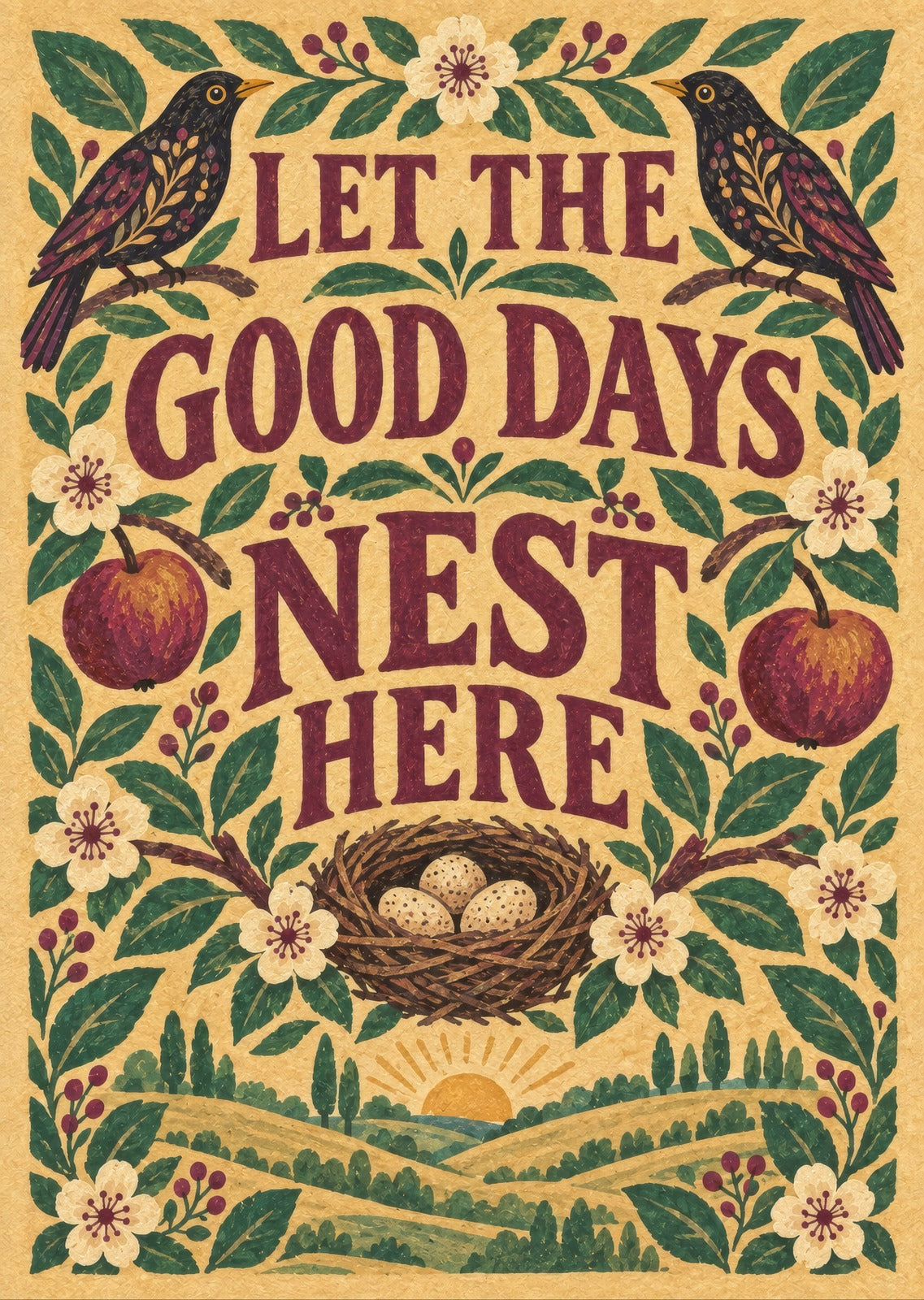 Let The Good Days Nest Here — artwork detail