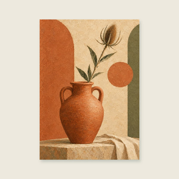 Sculptural jug Art Print