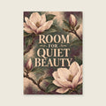 Room For Quiet Beauty — Painterly botanical detail living room art print