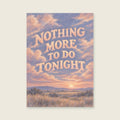 Nothing More To Do Tonight — Soft layered pastel painting bedroom art print