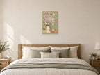 Morning Can Wait — A2 artwork shown in a room with a natural wood frame; select a framed finish to include a frame