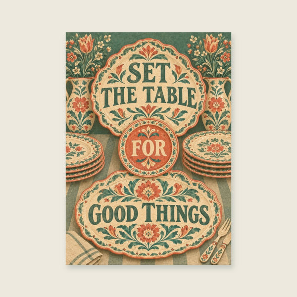 Set The Table For Good Things Art Print
