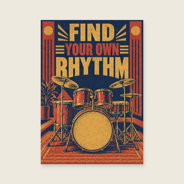 Finde deinen eigenen Rhythmus Kunstdruck