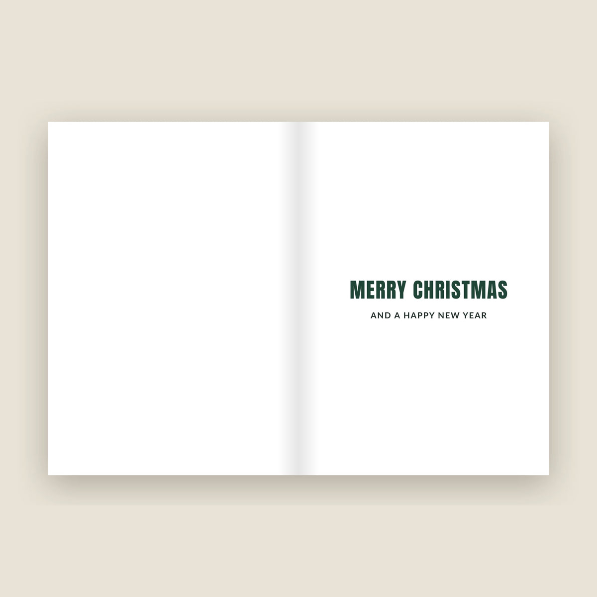 Inside the Southampton Christmas card: Merry Christmas and a Happy New Year