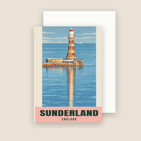 Biglietti di Natale del faro di Roker, Sunderland (confezione da 10)