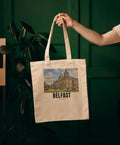 City Hall, Belfast Tote Bag: natural cotton tote printed with our drawing of City Hall and the name BELFAST