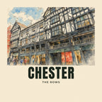 The printed design on the The Rows, Chester tote, close up