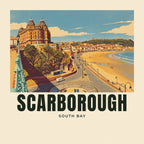 The printed design on the South Bay, Scarborough tote, close up