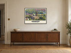 Holy Trinity Church, Horwich Poster at A1, in a black frame, above a sideboard