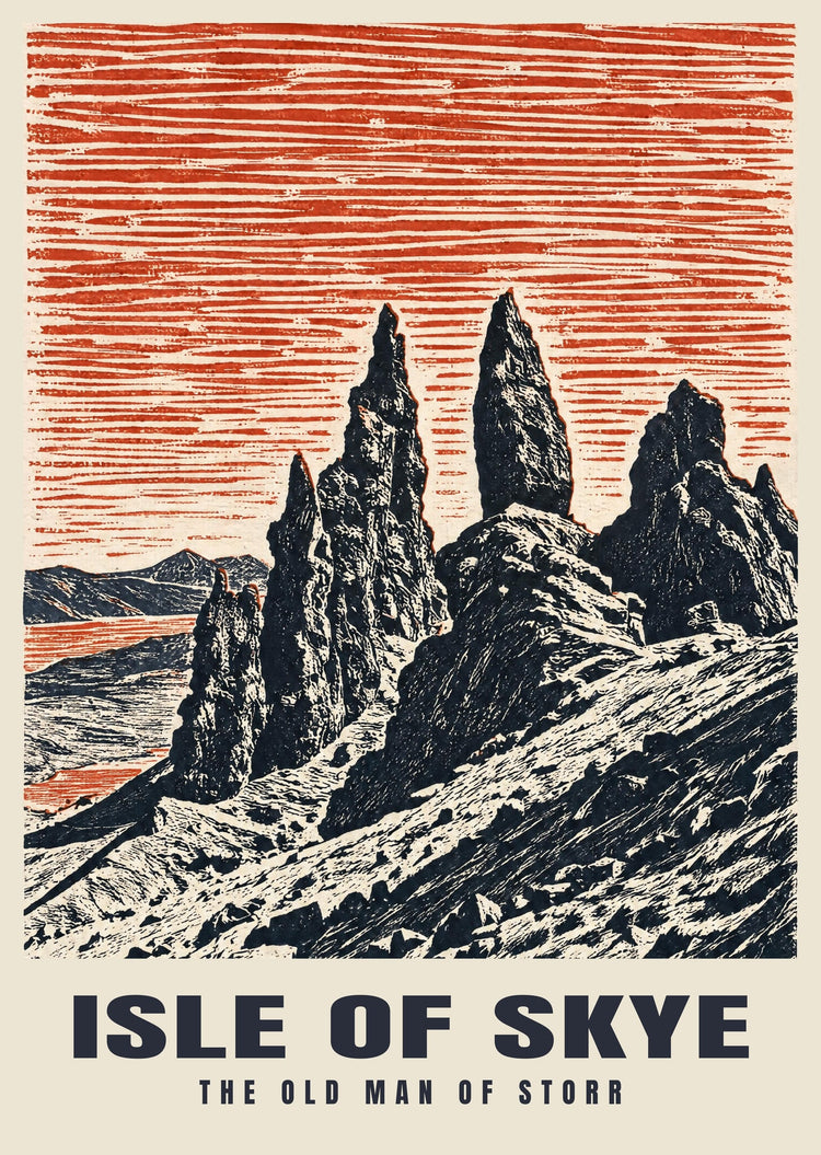 Póster del Old Man of Storr, Isla de Skye