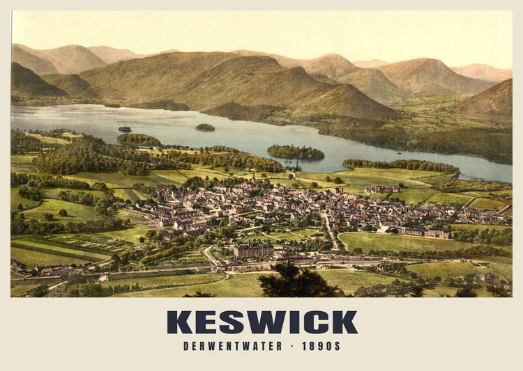 Derwentwater, Keswick, c. 1890–1900 Heritage Print