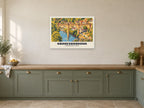 Knaresborough Viaduct Poster at A1, in a white frame, in a kitchen