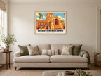 Church of All Saints, Leighton Buzzard Poster at A1, in a natural wood frame, in a sitting room